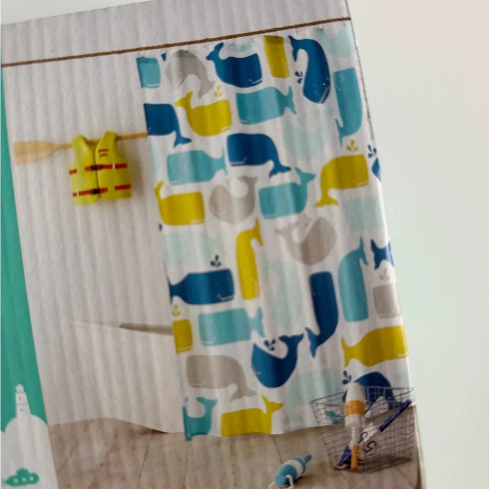 NEW! Pillowfort Whale Curtain